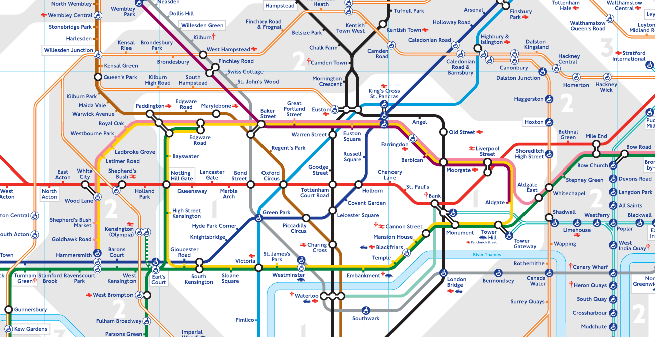 London Topological Tube Map Diary