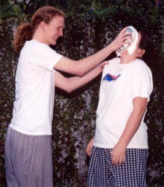 A Much Deserved Pie in the Face: Impact! (Backyard Pieing)