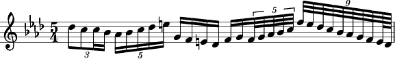 Musical excerpt from the third movement
